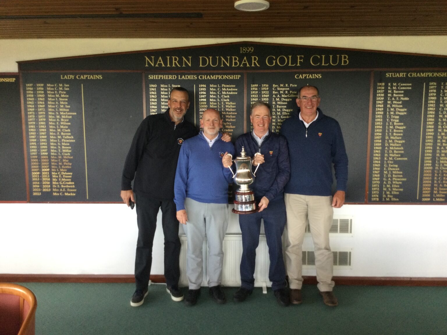Paul Moir, Stuart McWilliam, Douglas Purdue, Mike Wilson